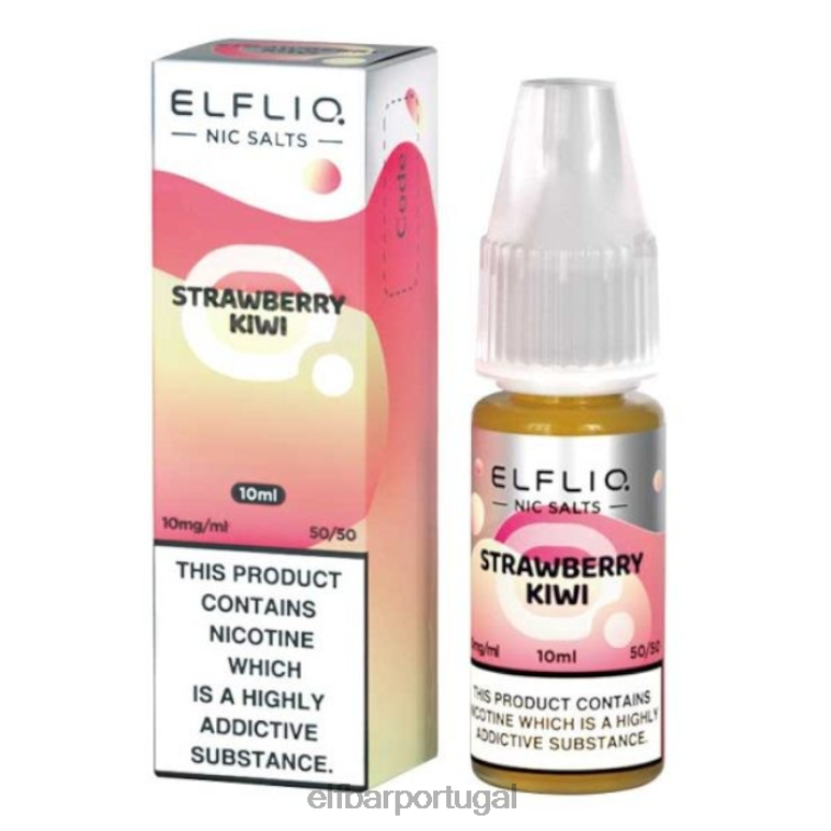 6FN06180 sais elfbar elfliq nic - kiwi morango - 10ml-10 mg/ml Uma cor cigarros eletrônicos