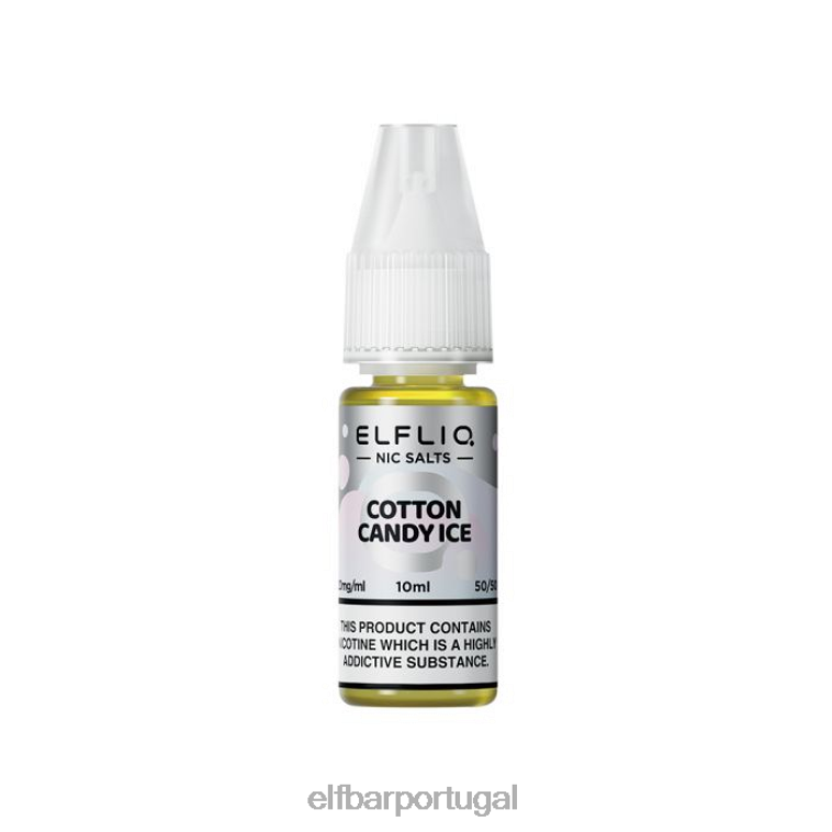 6FN06213 elfbar elfliq algodão doce sais gelados - 10ml-10 mg/ml Uma cor cigarros eletrônicos