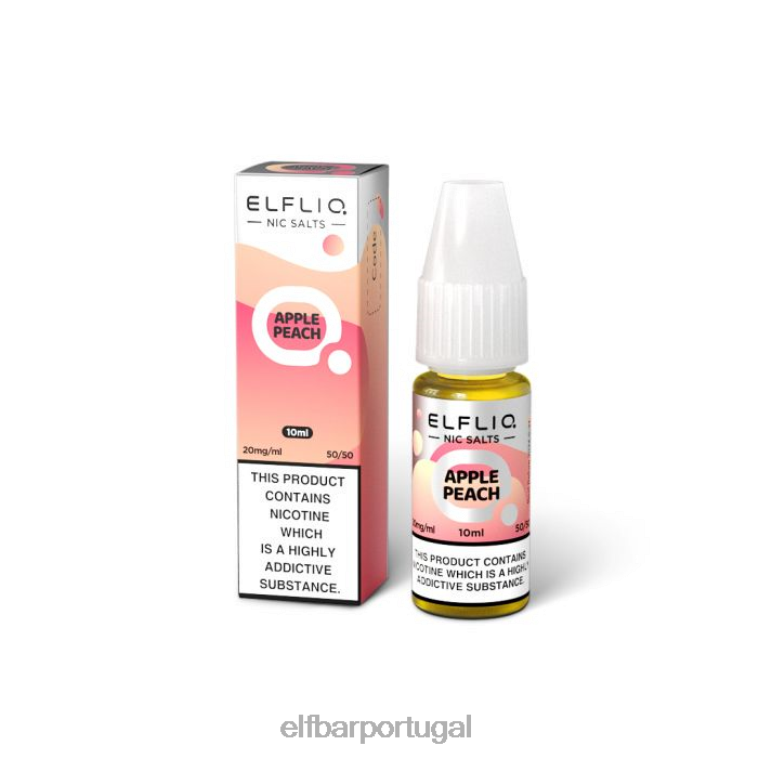 6FN06220 elfbar elfliq maçã pêssego nic sais - 20ml-20 mg/ml Uma cor cigarros eletrônicos