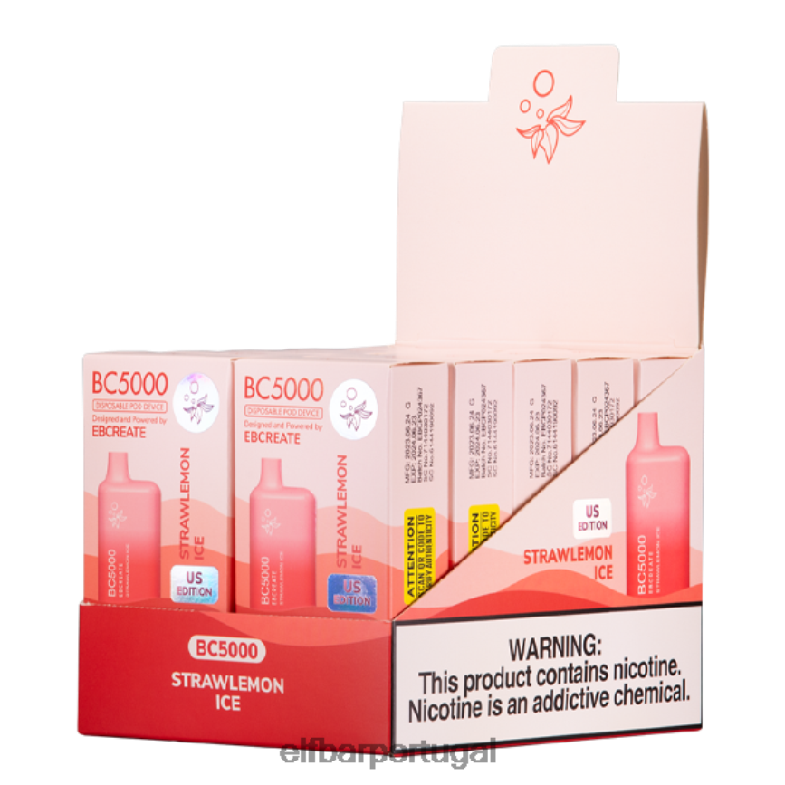 ELFBAR consumidor de gelo de limão bc5000 - 40 mg - único 0LR0NZ51 cigarro eletrônico