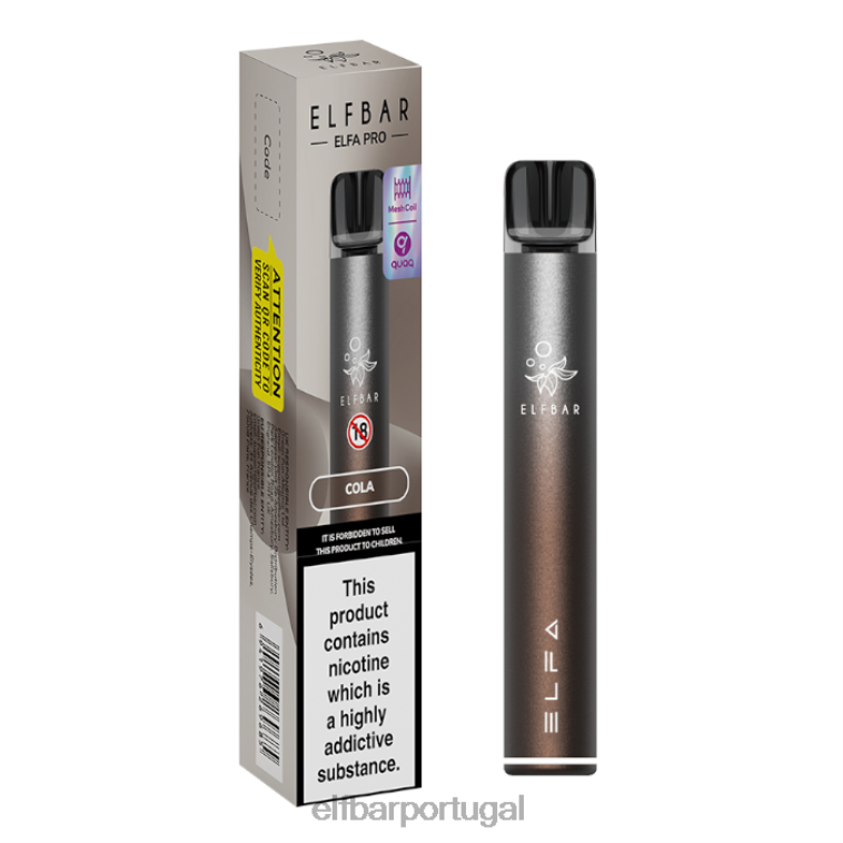 6FN0671 kit elfbar elfa pro pod - recarregável marrom crepuscular + cápsula pré-cheia de cola cigarros eletrônicos