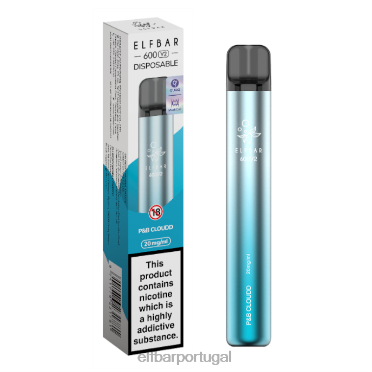 6FN0625 vaporizador descartável elfbar 600v2 - 20mg nuvem p&b cigarros eletrônicos