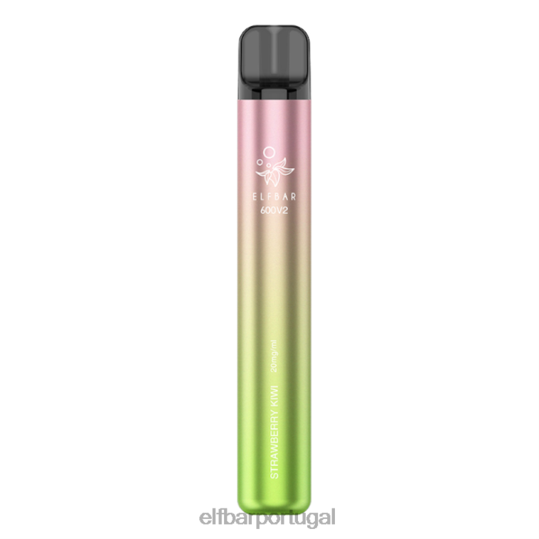 6FN063 vaporizador descartável elfbar 600v2 - 20mg kiwi morango cigarros eletrônicos