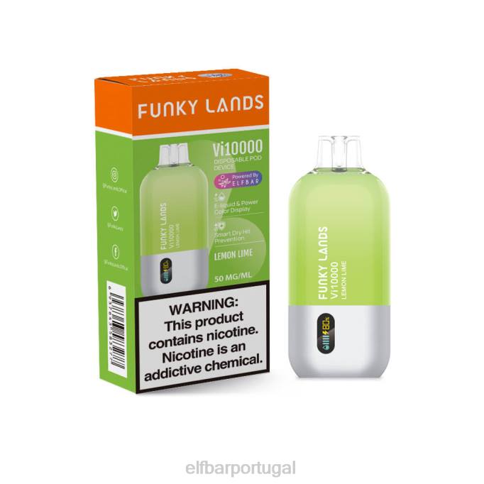 Gelo Duo de Melancia e Framboesa cigarro eletrônico HDFV160 Funky Lands vape descartável vi10000 puffs ELFBAR