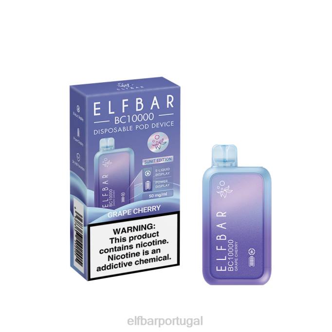 cereja de uva cigarro eletrônico HDFV40 vape descartável novo bc10000 10000puffs ELFBAR