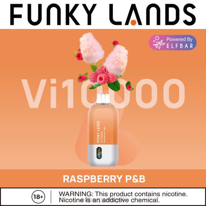 colada de pêssego cigarro eletrônico HDFV162 Funky Lands vape descartável vi10000 puffs ELFBAR