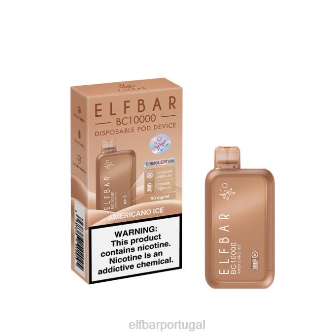 gelo americano cigarro eletrônico HDFV3 melhor sabor descartável vape bc10000 ice series ELFBAR