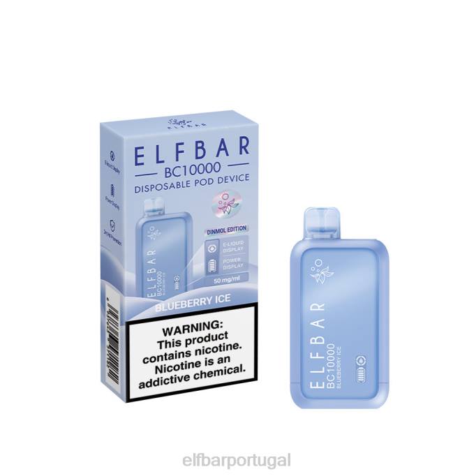 gelo de mirtilo cigarro eletrônico HDFV50 vape descartável novo bc10000 10000puffs ELFBAR