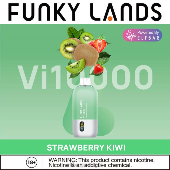 kiwi morango cigarro eletrônico HDFV161 Funky Lands vape descartável vi10000 puffs ELFBAR
