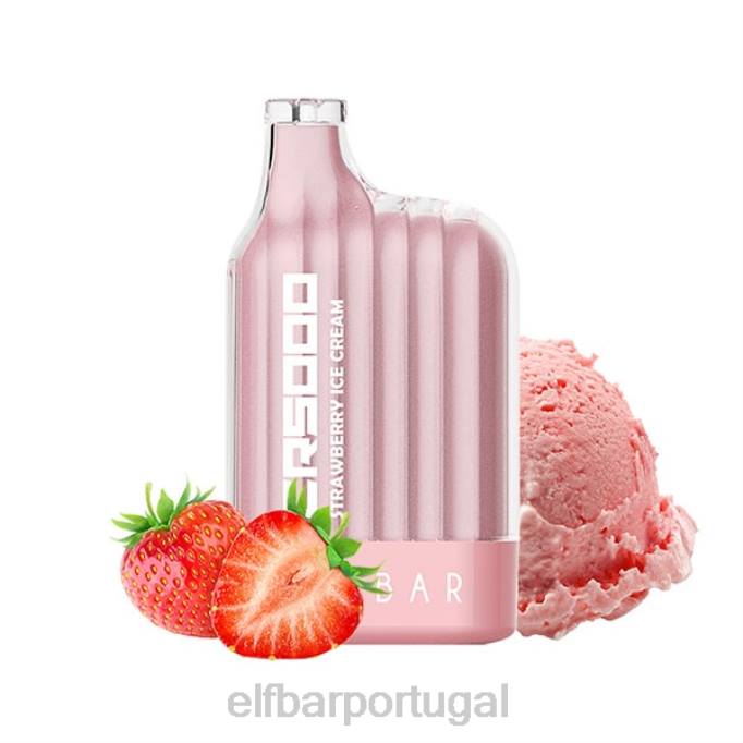 sorvete de morango cigarro eletrônico HDFV23 melhor sabor descartável vape cr5000 ice series ELFBAR